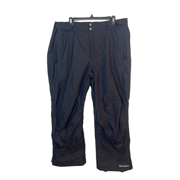 ❄️ Columbia Mens Black Omni Heat Snow Pants Size XL Short - Picture 1 of 4